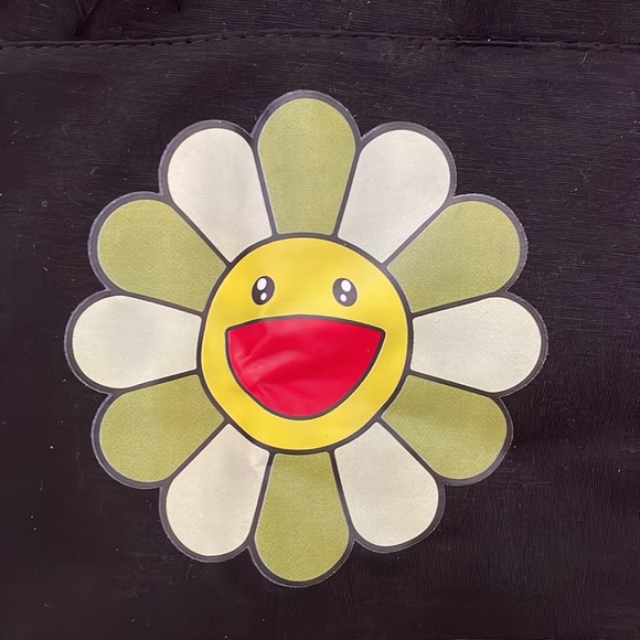 New backpack bag with drawstring closure. Fully plastic lined. Black. - Picture 2 of 6